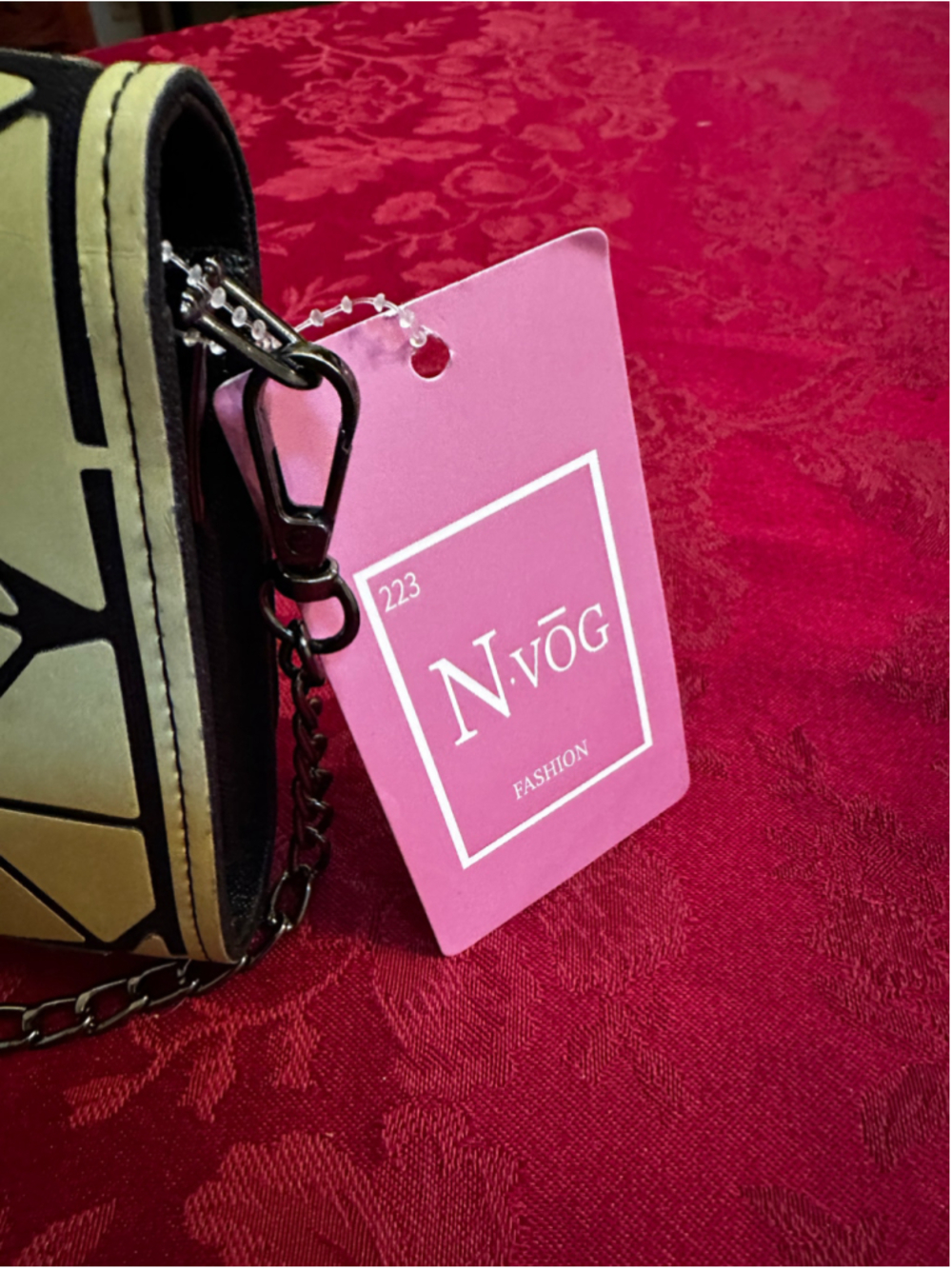 NVOG Multicolor Geometric Wallet On Chain - Picture 4 of 6
